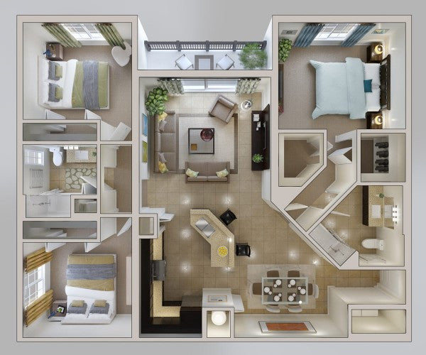C-302 (5 Rooms - Third Floor)